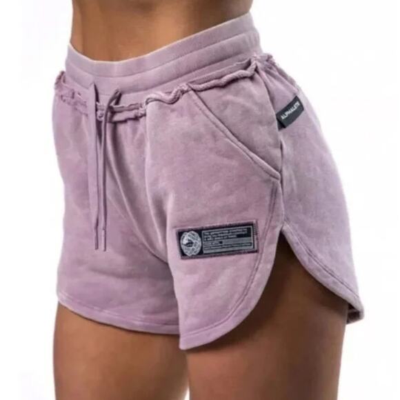 Alphalete Pants - Alphalete Very Terry Rose Quartz Athletic Shorts Small